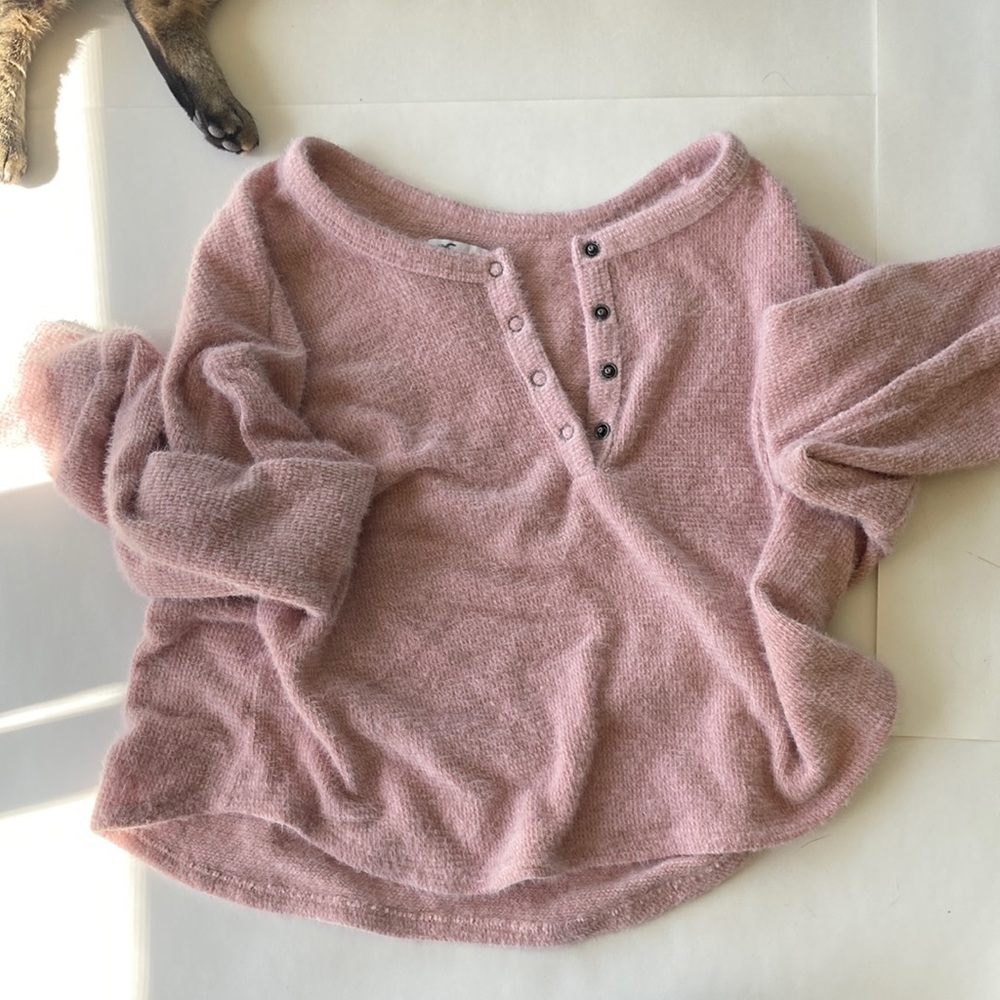 Hollister Quarter Button Up Soft Long Sleeve